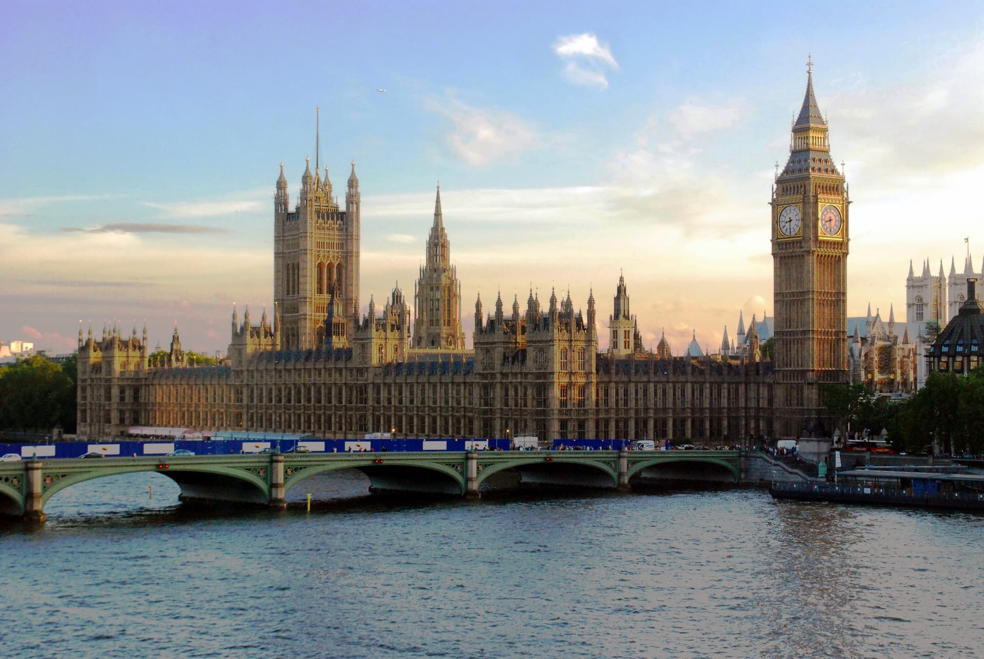 The Palace of Westminster and Elizabeth Tower in London