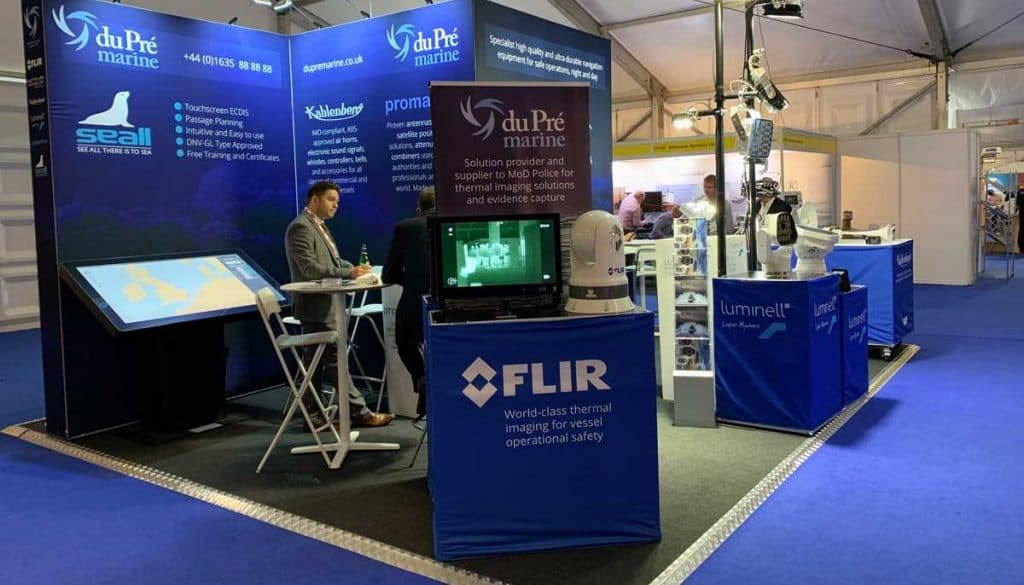 du Pré Marine exhibition stand at Seawork 2019